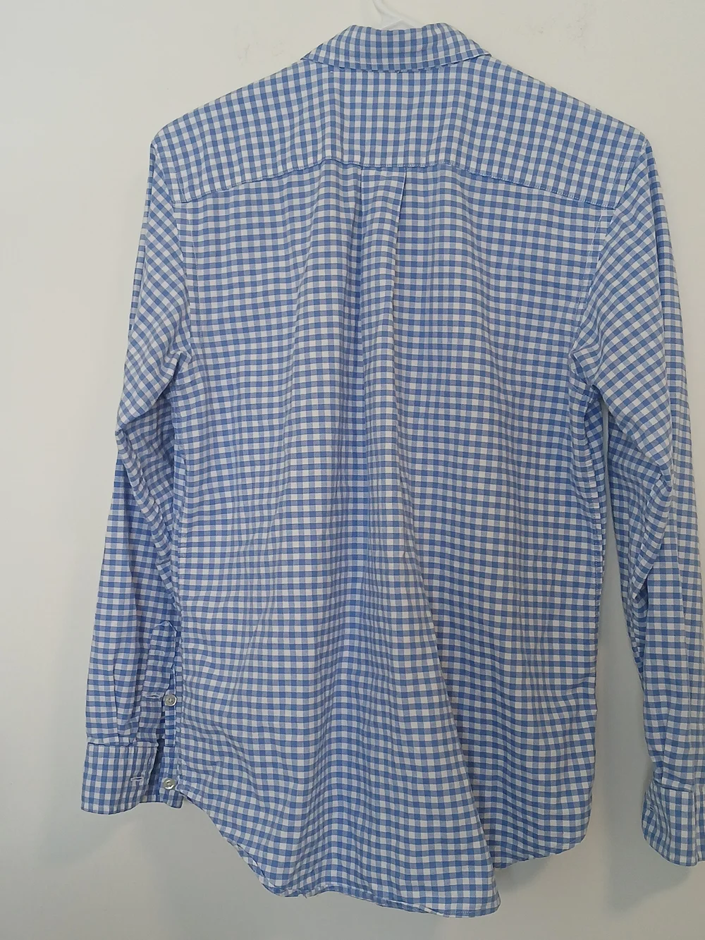 Ralph Lauren Boys (18-20) Blue & White Gingham Button-Down Shirt